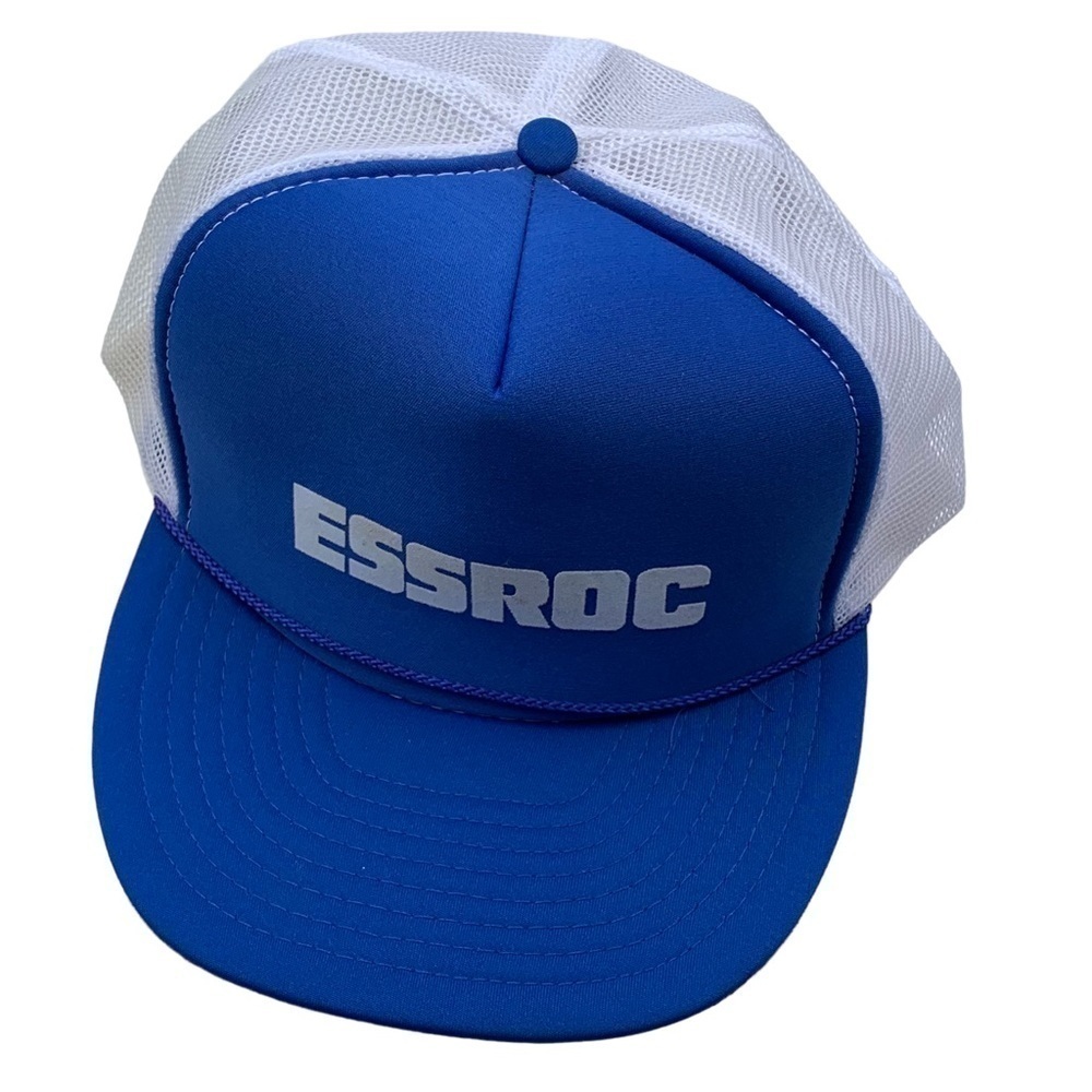 Vintage Essroc Snapback Mesh Trucker Hat Nissin 80s 90s